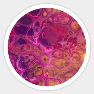 Pink Passion / Acrylic Pouring Sticker